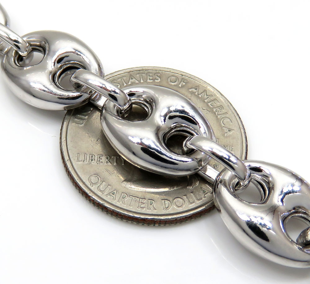 .925 silver gucci puff bracelet 9 inch 12mm