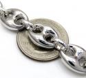 .925 silver gucci puff bracelet 9 inch 12mm