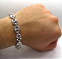 .925 silver gucci puff bracelet 9 inch 12mm