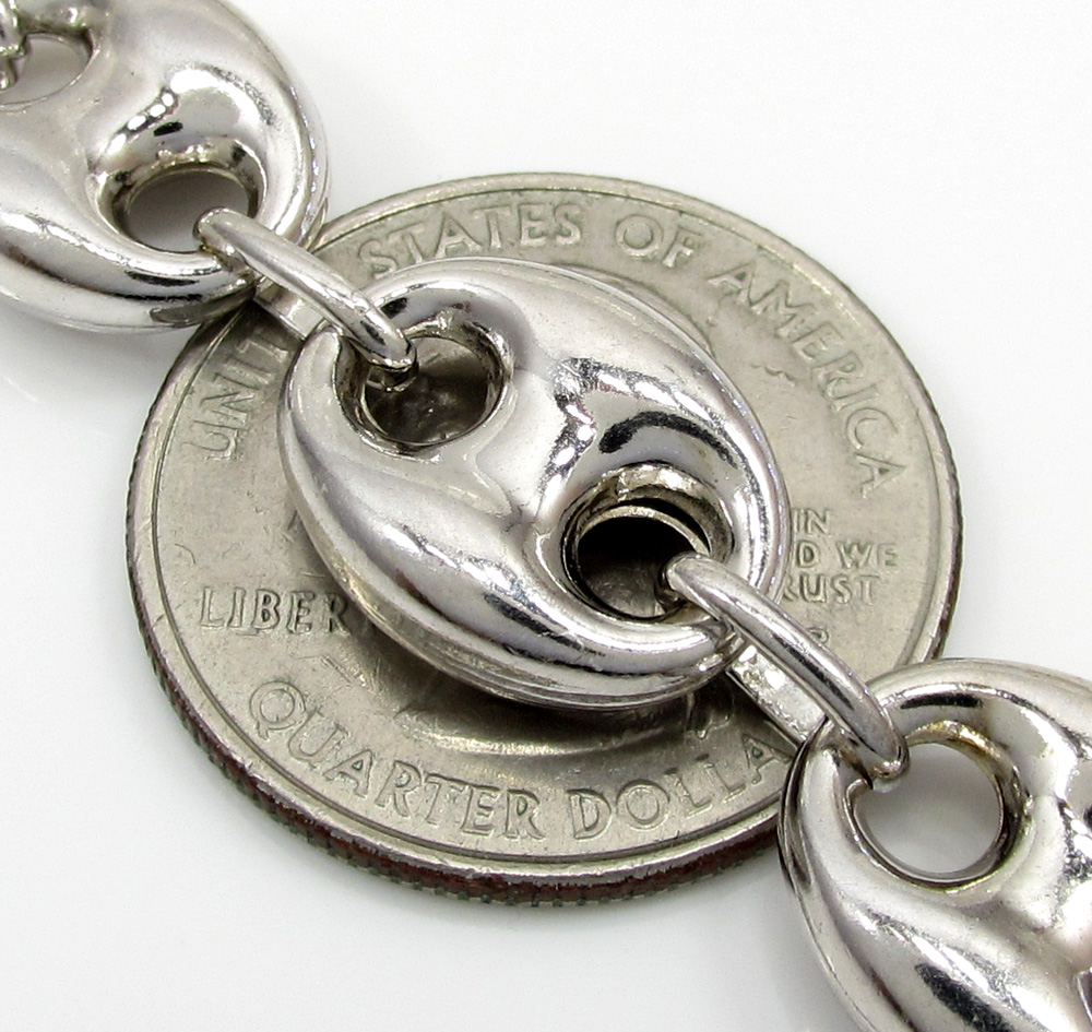 Sterling silver gucci puff chain 30 inch 12.3mm