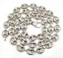 Sterling silver gucci puff chain 30 inch 12.3mm