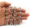 Sterling silver gucci puff chain 30 inch 12.3mm