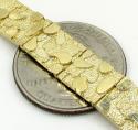10k yellow gold small nugget bracelet 8.50 inch 