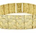 10k yellow gold xl nugget bracelet 