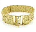 10k yellow gold xl nugget bracelet 