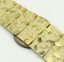 10k yellow gold xl nugget bracelet 
