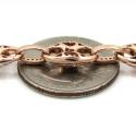 14k solid rose gold champagne diamonds gucci puff chain 24