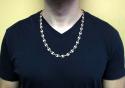14k solid rose gold champagne diamonds gucci puff chain 24