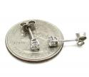 Ladies 18k white gold diamond stud earrings 0.32ct