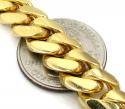10k yellow gold thick miami bracelet 8.50 inch 11.20mm
