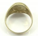  10k yellow gold red enamel free mason g ring