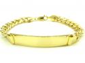 10k yellow gold miami id bracelet 8.50 inch 8mm 