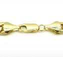 10k yellow gold miami id bracelet 8.50 inch 8mm 