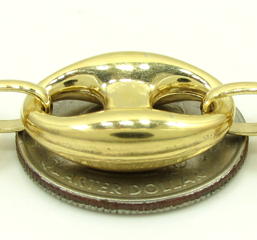 10k yellow gold gucci link chain 26-32 inch 16.50mm 