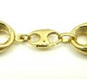  10k yellow gold gucci link bracelet 9.50 inch 16.50mm 