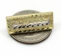 10k yellow gold two tone jesus apostles last supper earrings