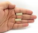 10k yellow gold two tone jesus apostles last supper earrings