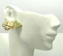 10k yellow gold small praying hand earrings