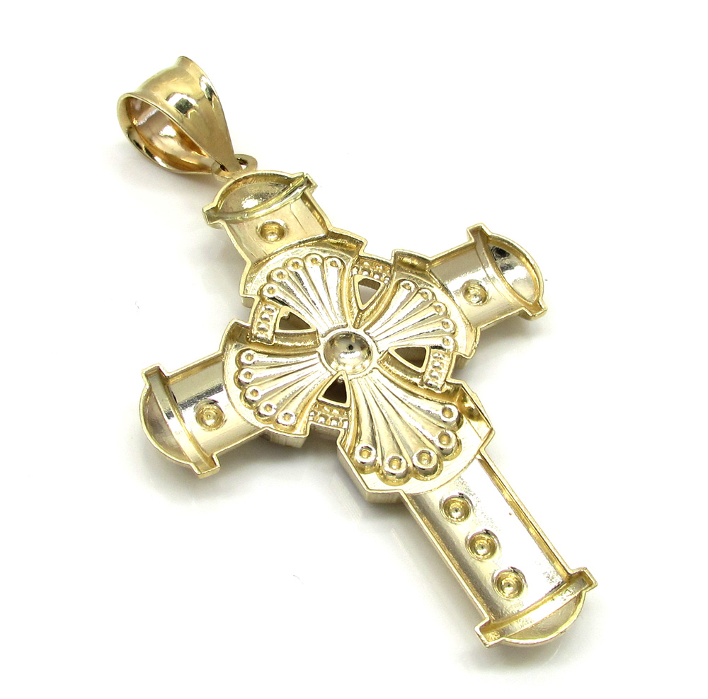 10k yellow gold medieval cross - Image 3