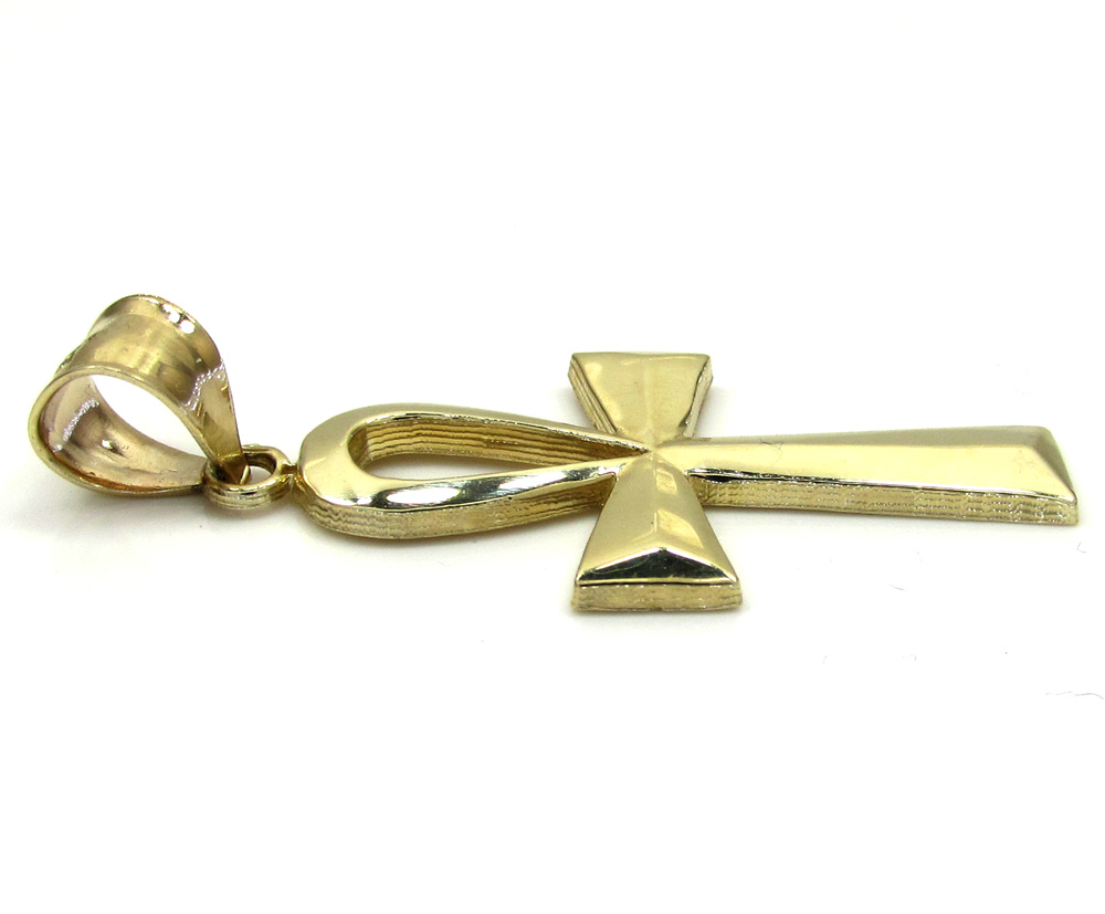 10k yellow gold ankh medium cross - Image 3