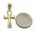 10k yellow gold ankh medium cross