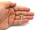 10k yellow gold ankh medium cross