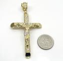 10k yellow gold cz medium jesus cross