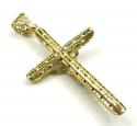 10k yellow gold cz medium jesus cross