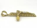 10k yellow gold cz medium jesus cross