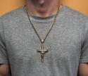 10k yellow gold cz medium jesus cross