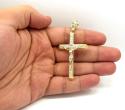 10k yellow gold cz medium jesus cross