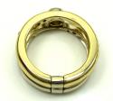 Baraka 18k two tone gold diamond band 0.38ct