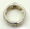 Baraka 18k two tone gold diamond band 0.38ct