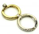 Baraka 18k two tone gold diamond band 0.38ct