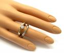 Baraka 18k two tone gold diamond band 0.38ct