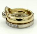 Baraka 18k two tone gold diamond band 0.61ct