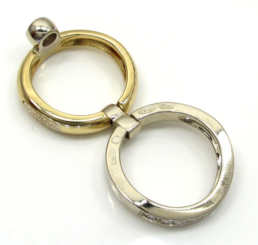 Baraka 18k two tone gold diamond band 0.61ct - Image 6