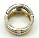 Baraka 18k two tone gold diamond band 0.61ct