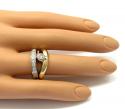 Baraka 18k two tone gold diamond band 0.61ct