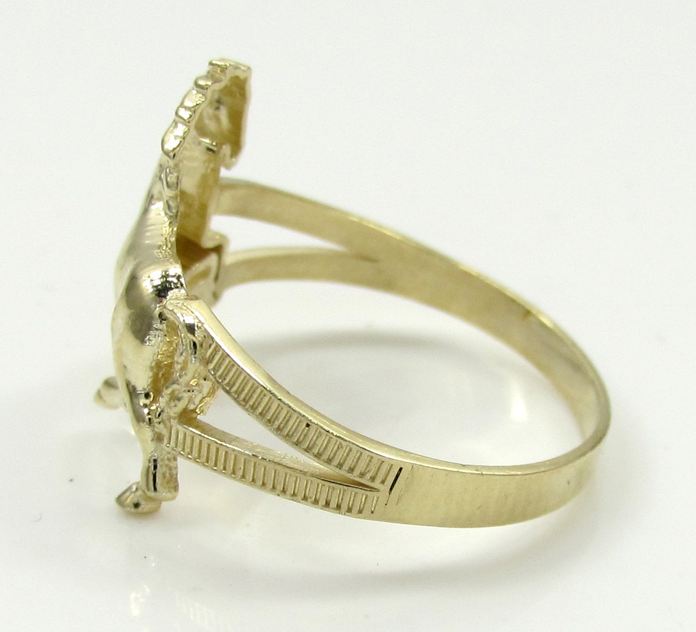 Buy 10k Yellow Gold Horse Ring Online at SO ICY JEWELRY