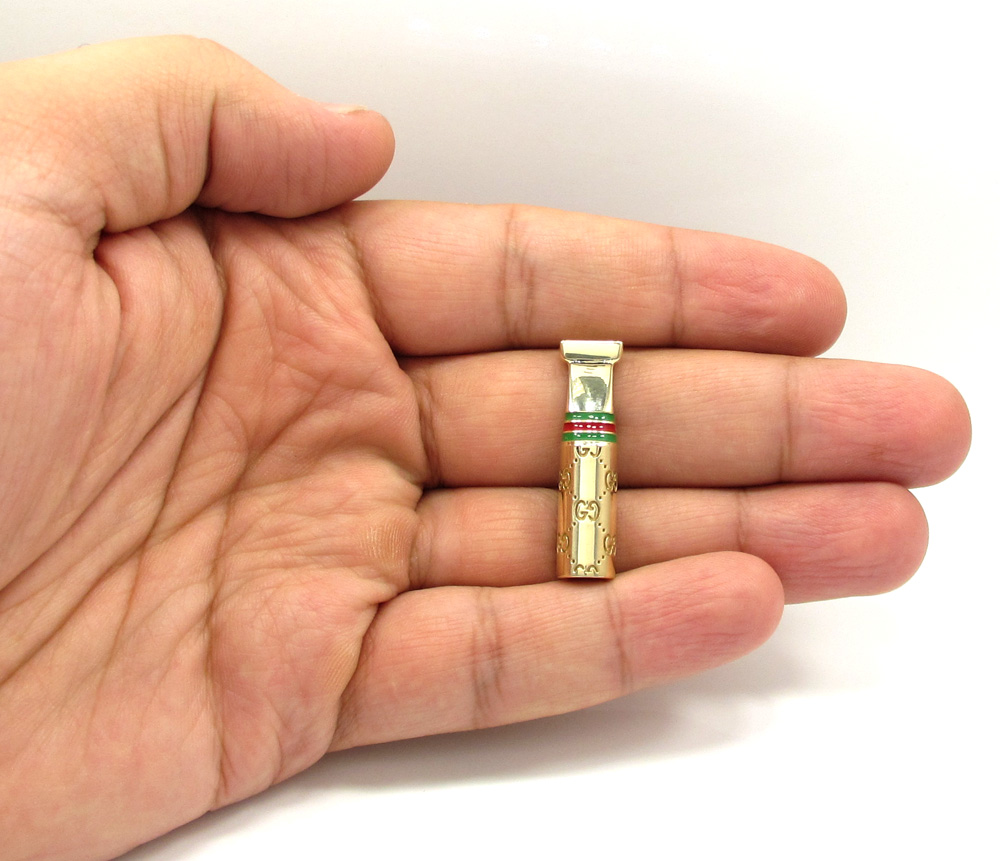 10k yellow gold gucci blunt tip