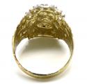 10k yellow gold jesus face ring 4.50 grams 