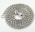 14k gold moon cut bead chain 16-30 inch 1.8mm