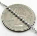 14k gold moon cut bead chain 16-30 inch 1.8mm