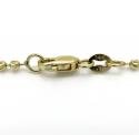14k gold moon cut bead chain 16-30 inch 1.8mm
