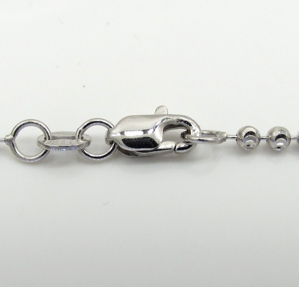 14k gold moon cut bead chain 18-30 inch 2mm - Image 6