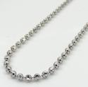 14k gold moon cut bead chain 18-30 inch 2mm