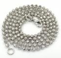 14k gold moon cut bead chain 18-30 inch 2mm