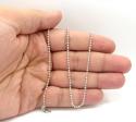 14k gold moon cut bead chain 18-30 inch 2mm