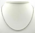 14k gold moon cut bead chain 18-30 inch 2mm